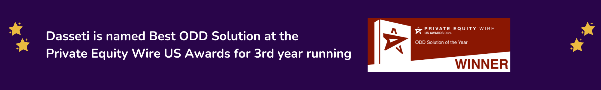 Dasseti is named Best ODD Solution in the Private Equity Wire US Awards for 2024 (1)